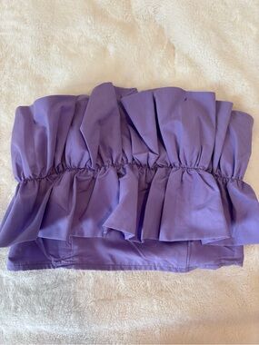 Judith March Lavender Smocked Strap Top